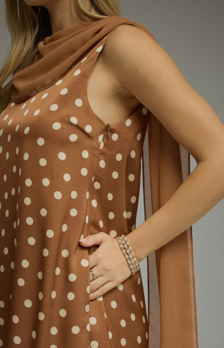 Brown Sugar Dot Dress