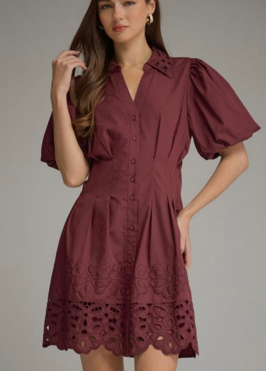 Merlot Romance Mini Dress