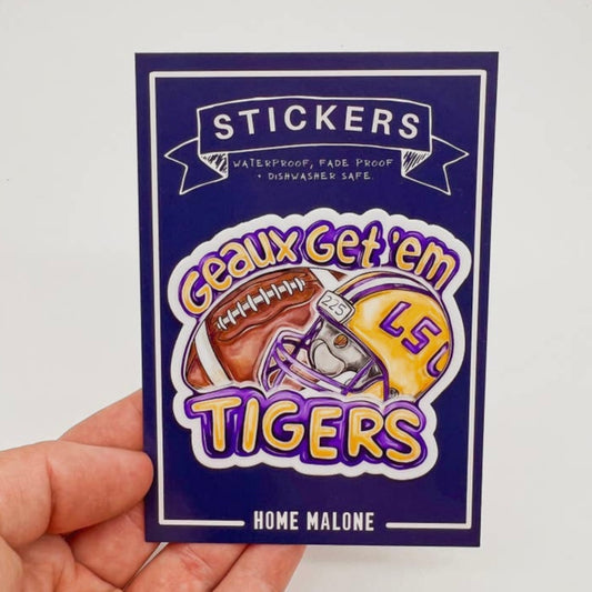 Geaux Get Em Tigers Sticker