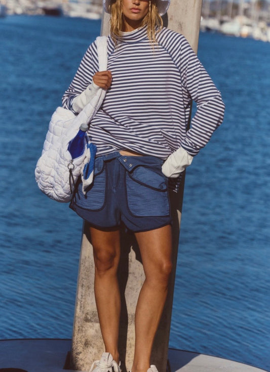 YARN DYE Sailor STRIPE Navy Restoration Layer