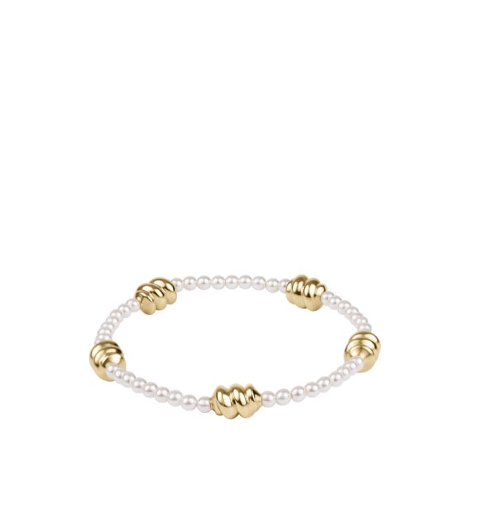 Admire Gold 3mm Pearl Bracelet