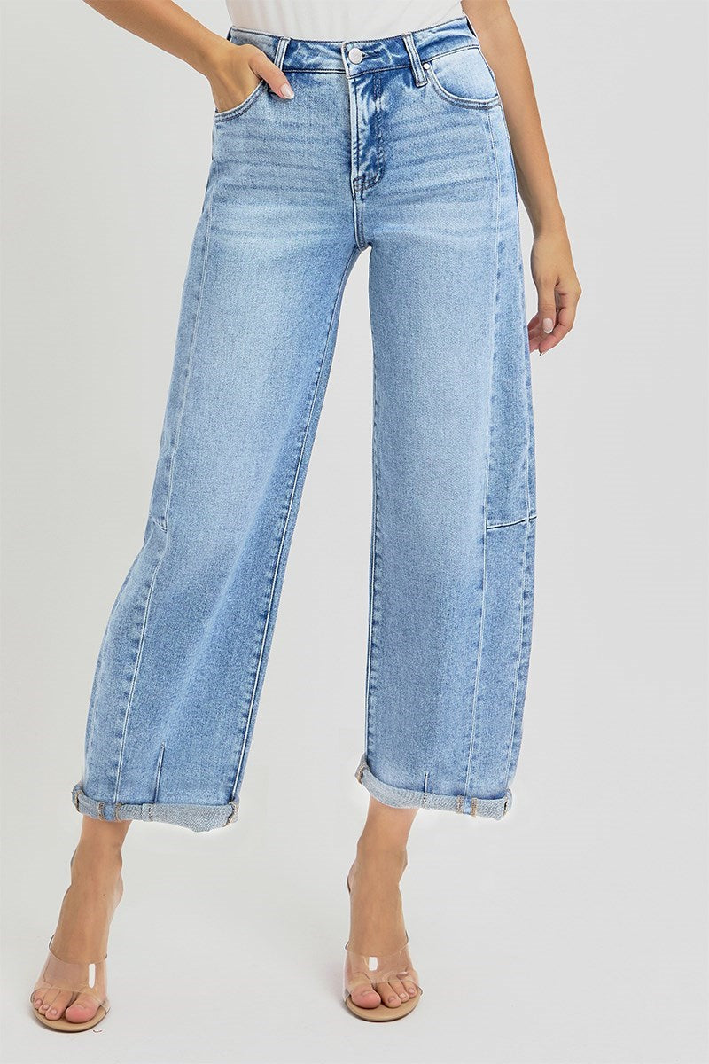 Sunday 33 High Rise Barrel Jeans