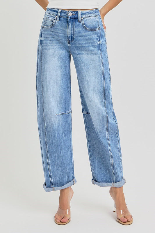 Sunday 01 High Rise Boyfriend Barrel Jeans