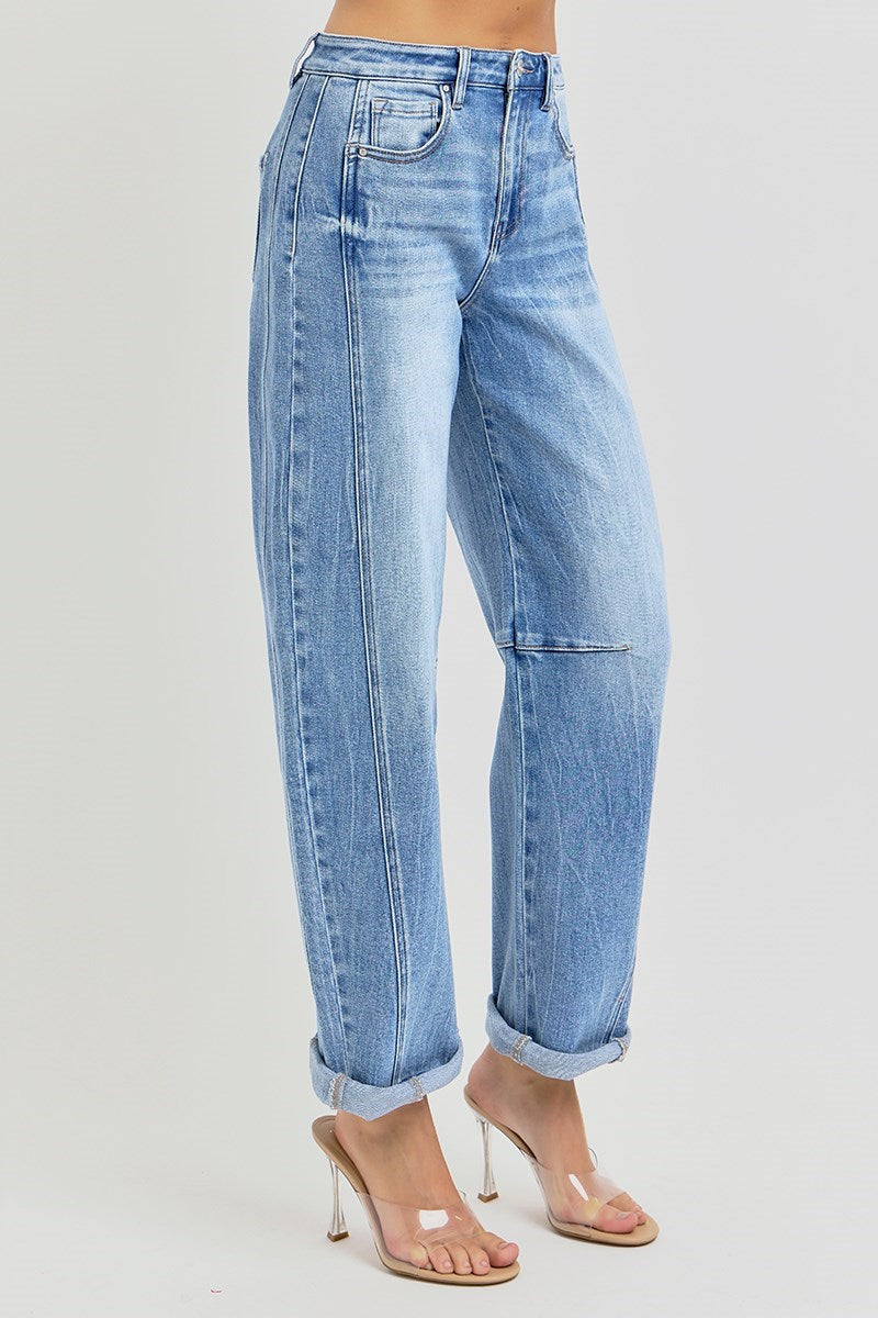 Sunday 01 High Rise Boyfriend Barrel Jeans