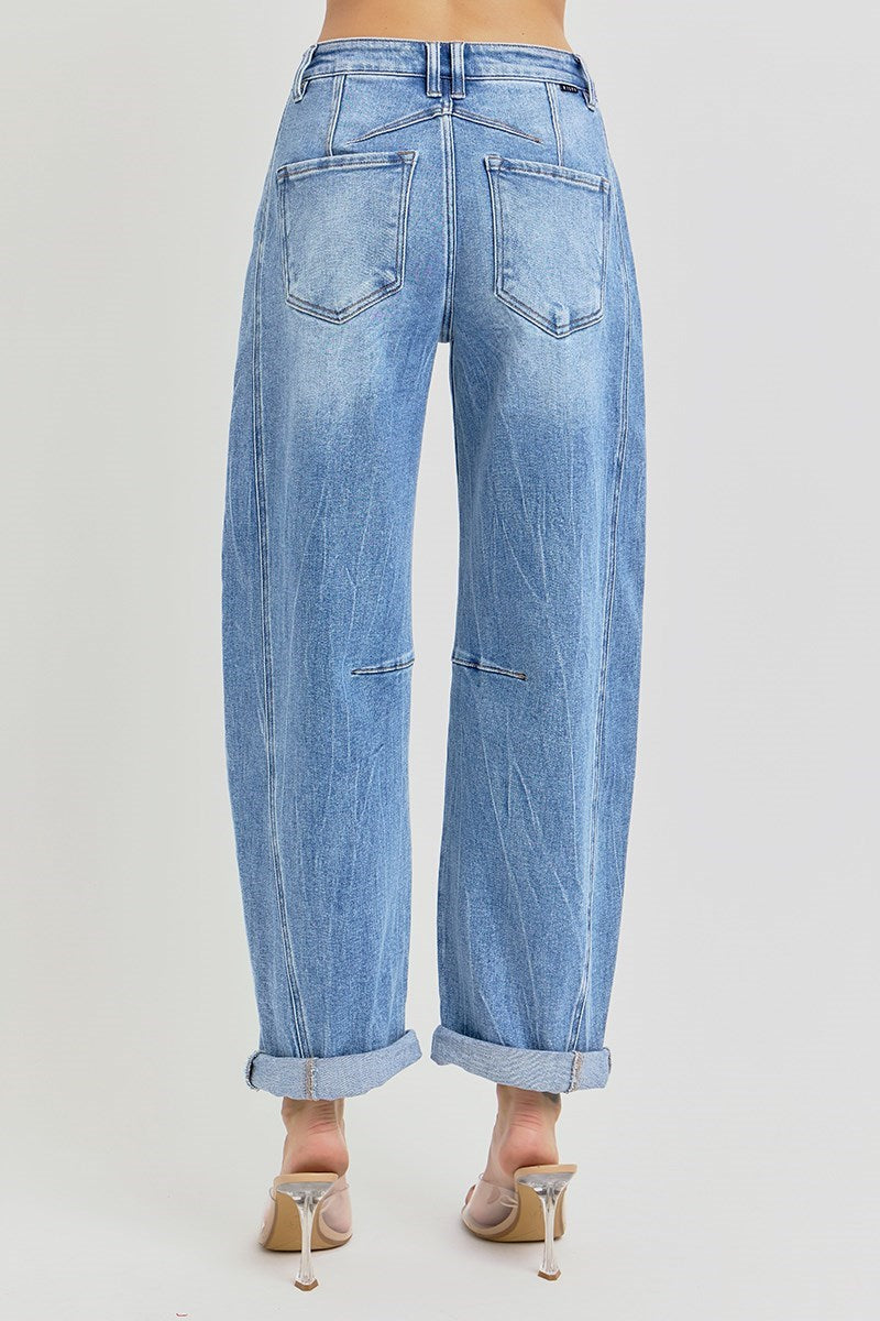 Sunday 01 High Rise Boyfriend Barrel Jeans