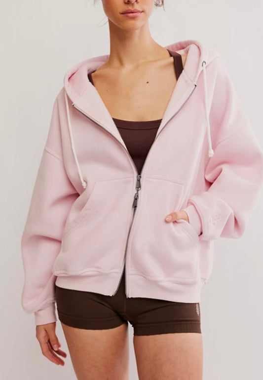 Final Call Zip Up Pinky Fushcia