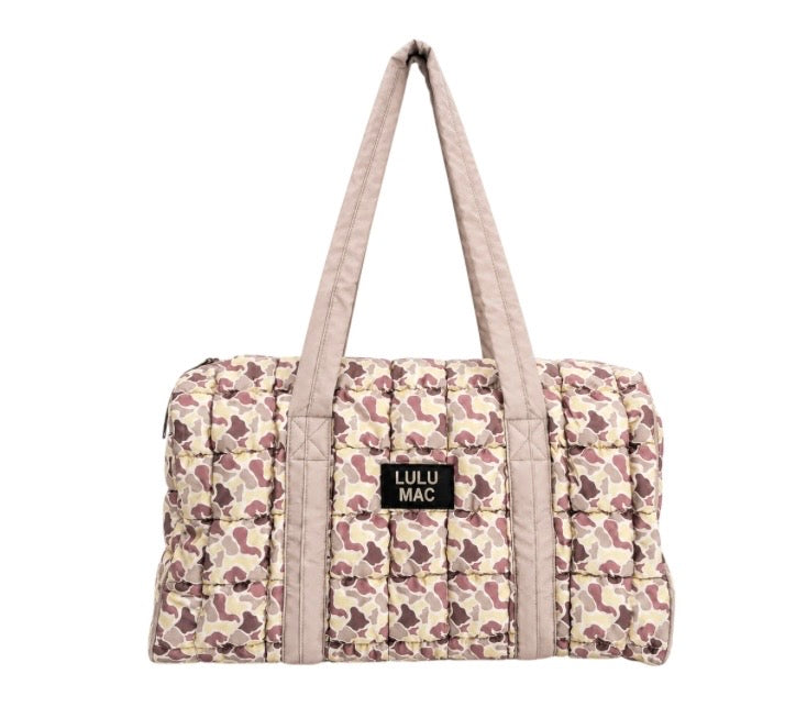Lulu Mac Puffer Duffle Bag Lt Camo