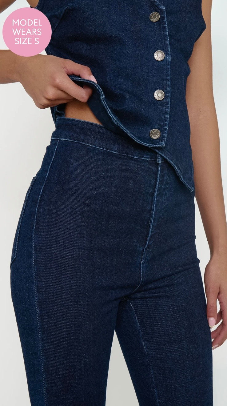 Portland Jumpsuit-Dark Ridge Blue
