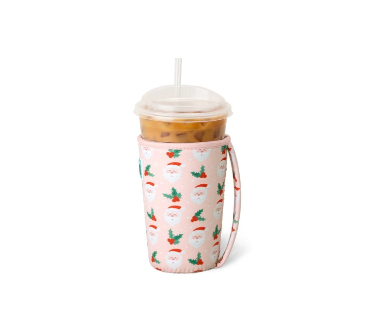 Holly Jolly Iced Cup Coolie (Medium)