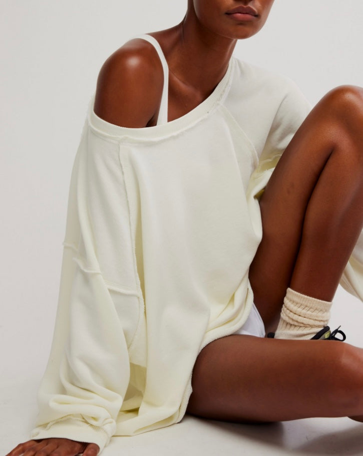 One To Beat Pullover Ivory