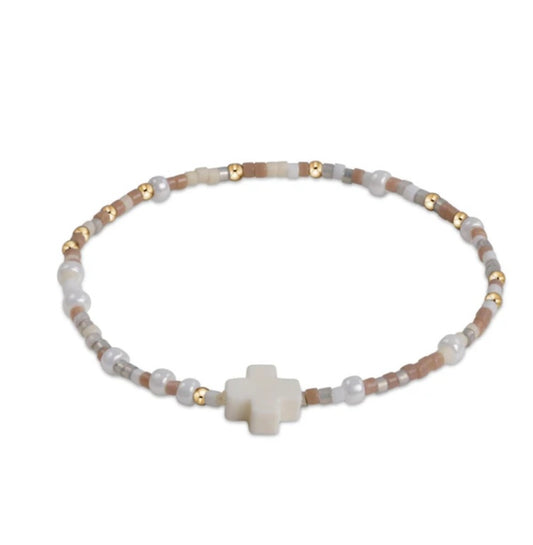 egirl hope unwritten signature cross bracelet - say it ain't snow