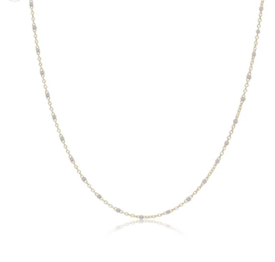 15” Choker Simplicity Chain Gold - 2mm Pearl