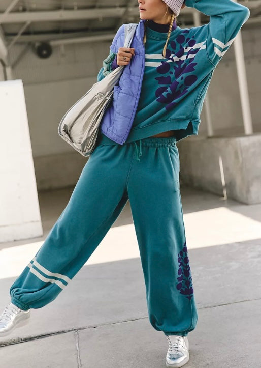 All Star Pant Logo Midnight Jade