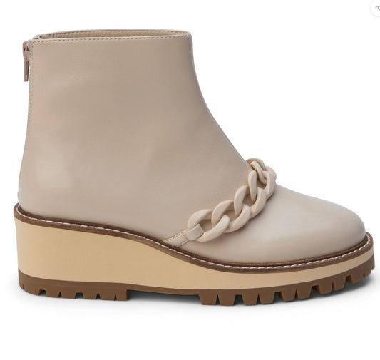 Sycamore Natural Wedge Bootie