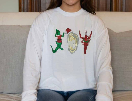 Adult & Youth Cajun Joy Christmas Long Sleeve