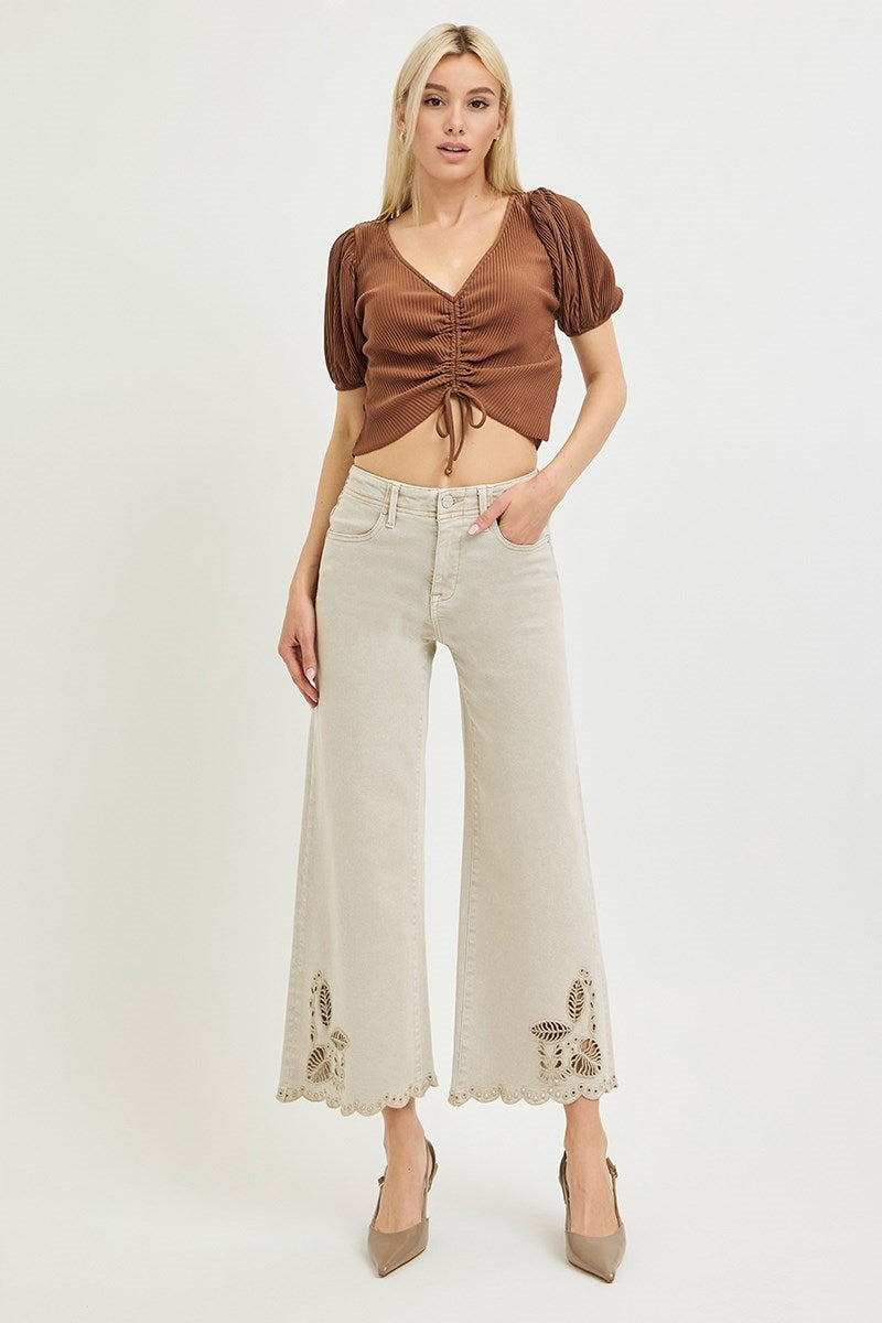 Almond Scallop Denim