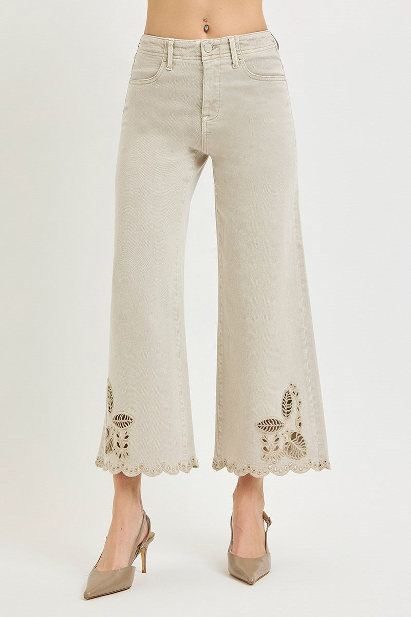 Almond Scallop Denim