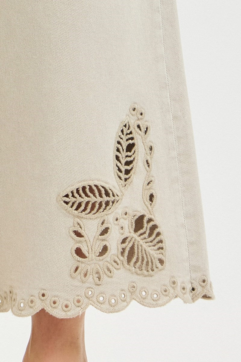 Almond Scallop Denim