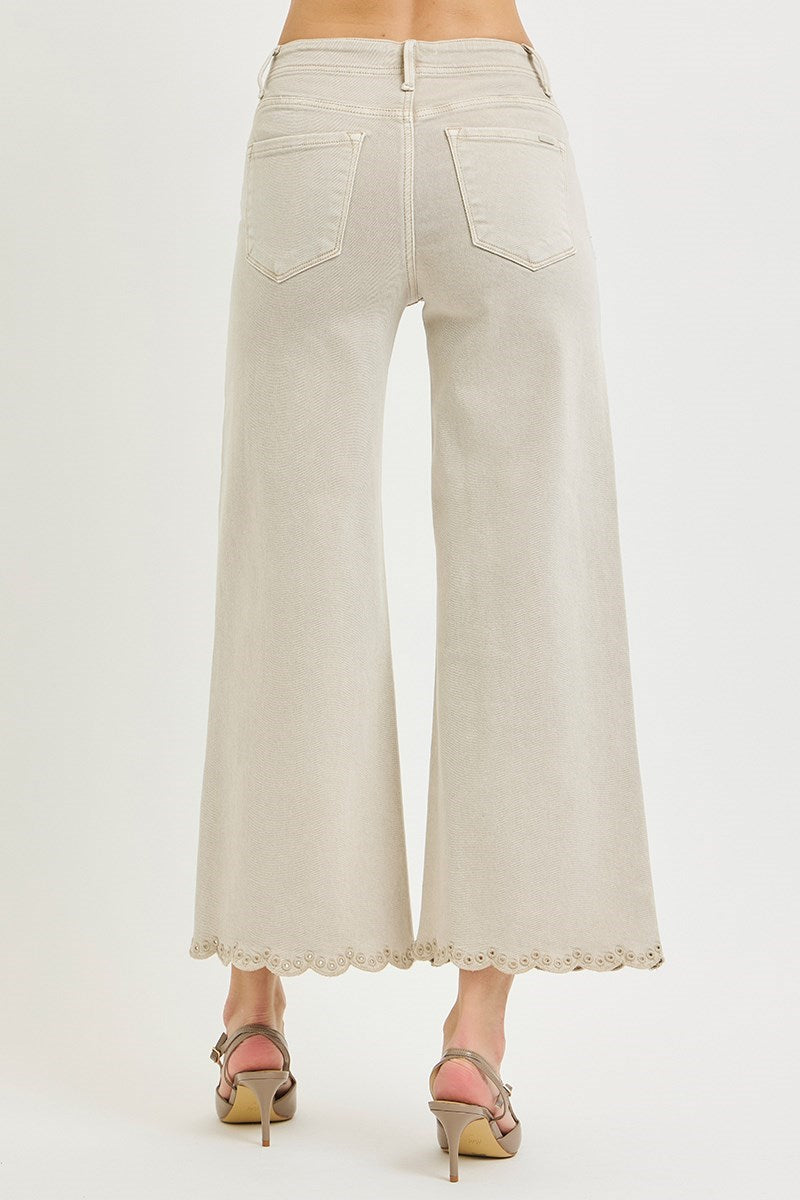 Almond Scallop Denim