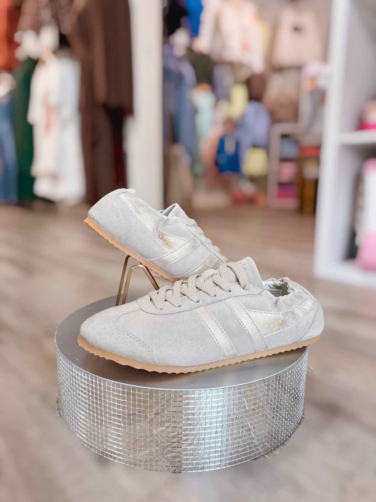 Gola Women’s Aurora Trainer Bone/Gold