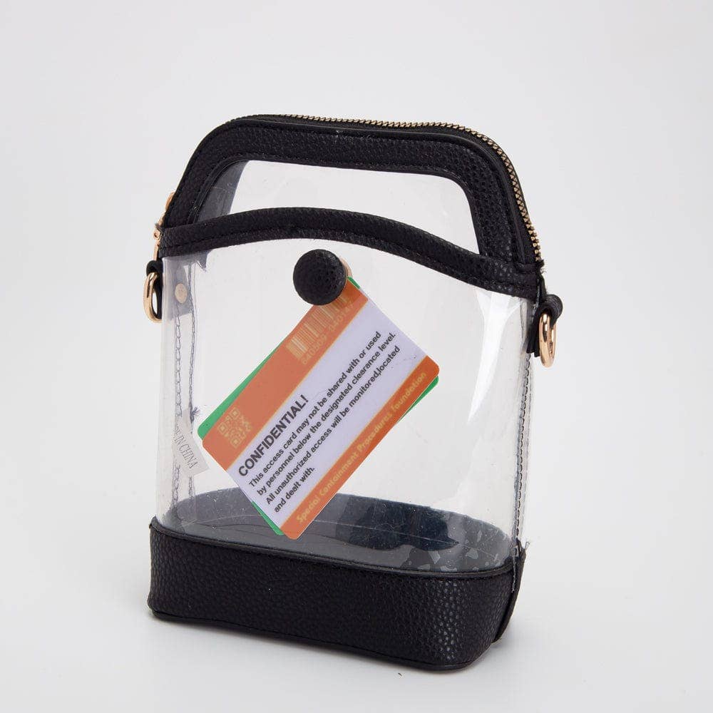 Gold Carly Clear Mini Crossbody Bag