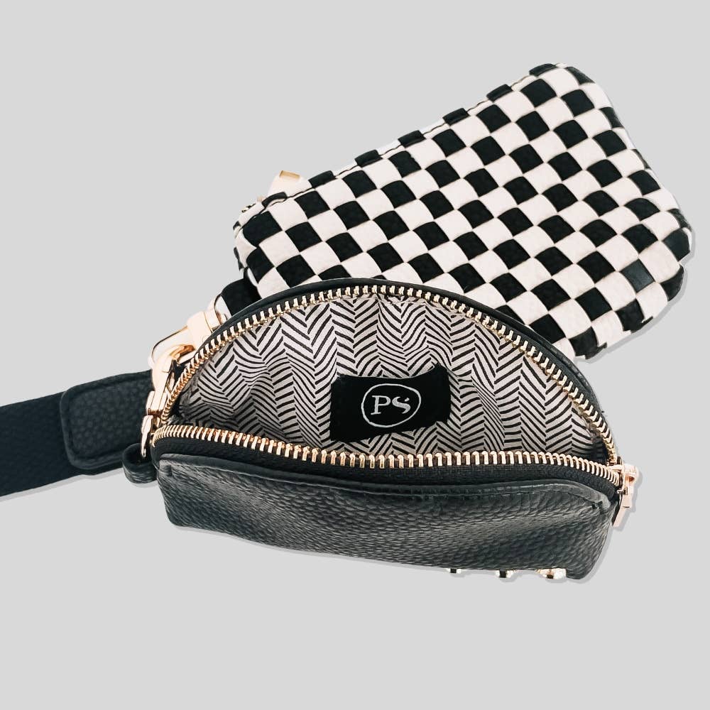 Wonderlust Woven Dual Pouch Wristlet 