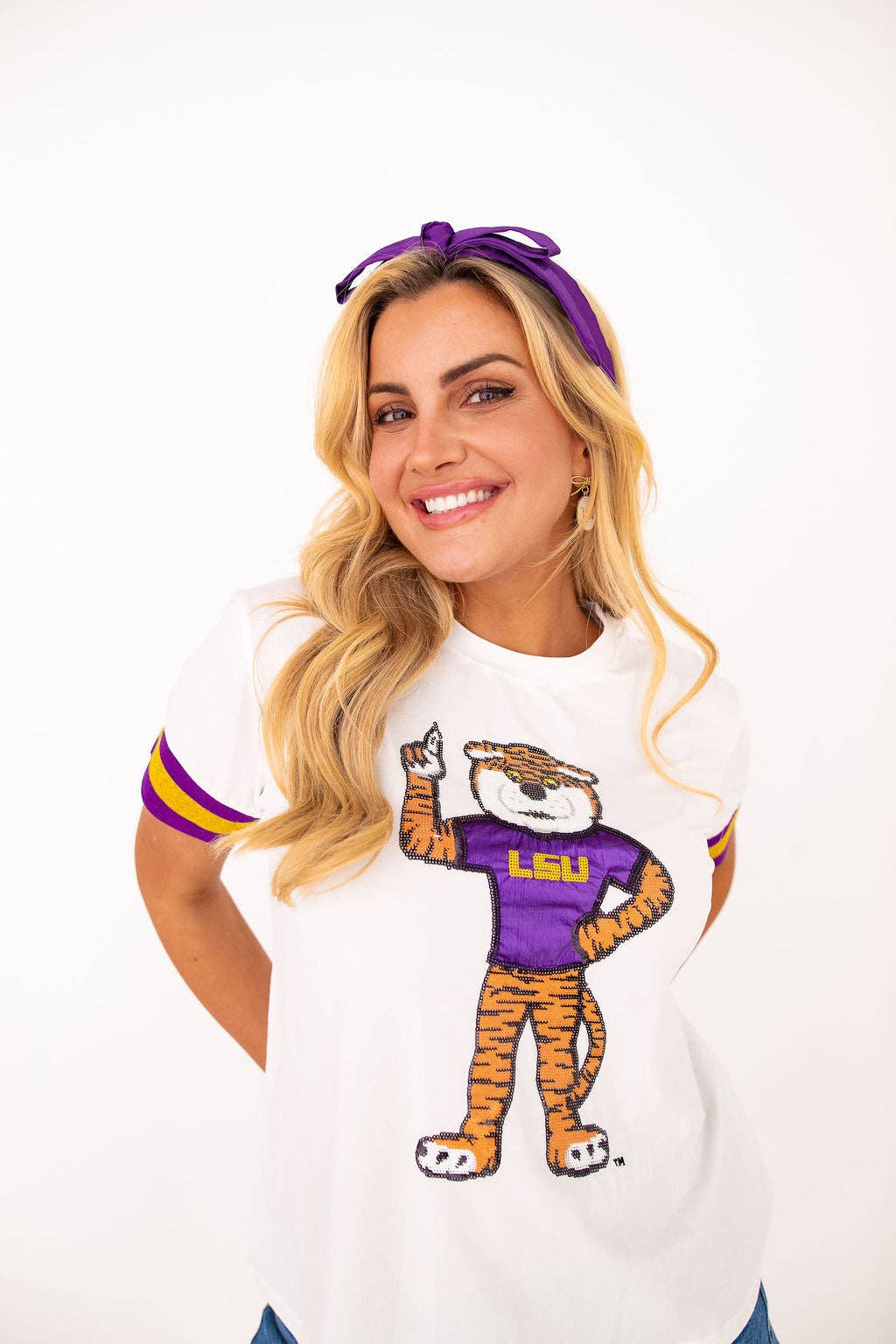 LSU Sparkle Logo Tee