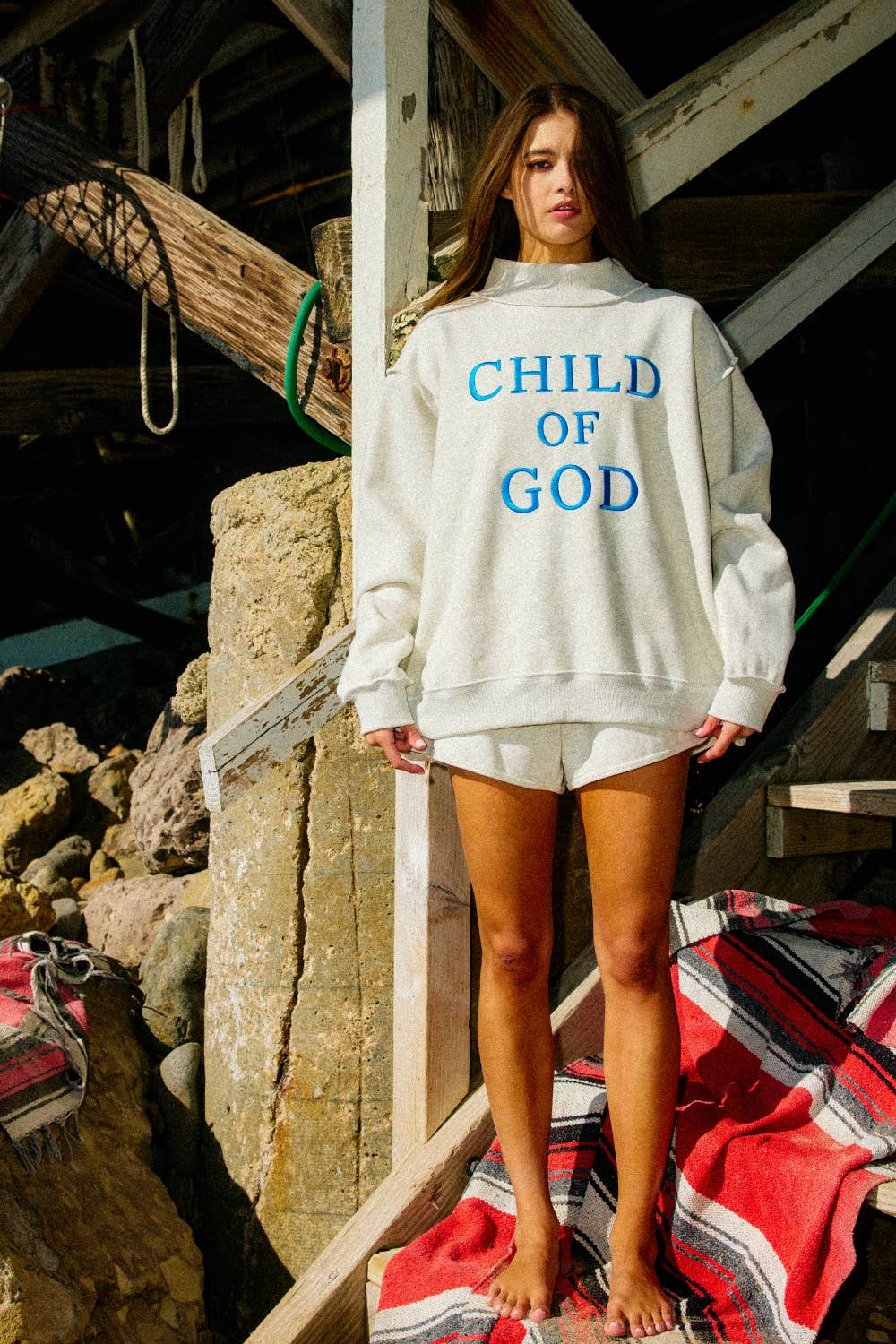 CHILDOFGOD 'Child of God' Embroidered Sweatshirt