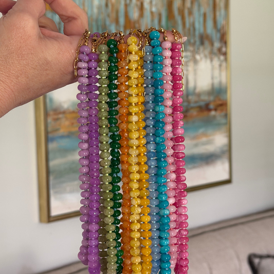 Color Crush Gemstone Necklace Natural Gemstone Necklaces