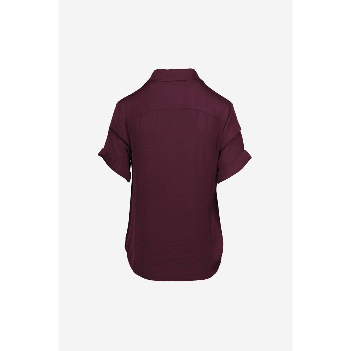 Sway Wine Short Sleeve Blouse
