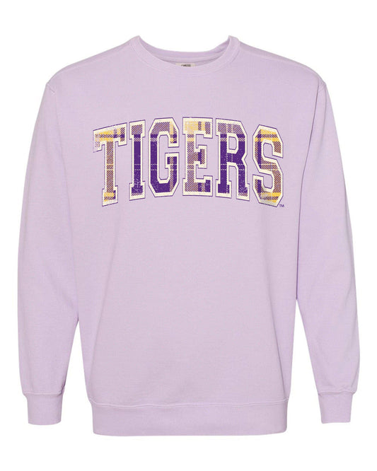 LSU Tigers Tartan Orchid CC Sweatshirt