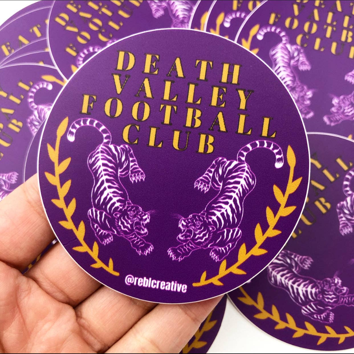 GAME DAY STICKER - DVFC Purple