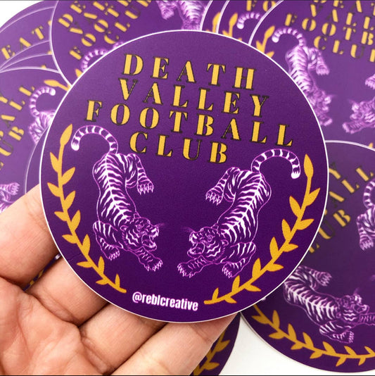 GAME DAY STICKER - DVFC Purple
