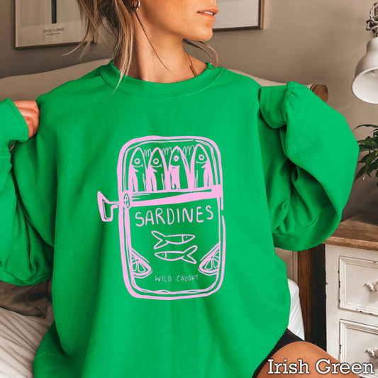 Wild Caught Sardines | Summer Coastal Women’s Sweatshirt