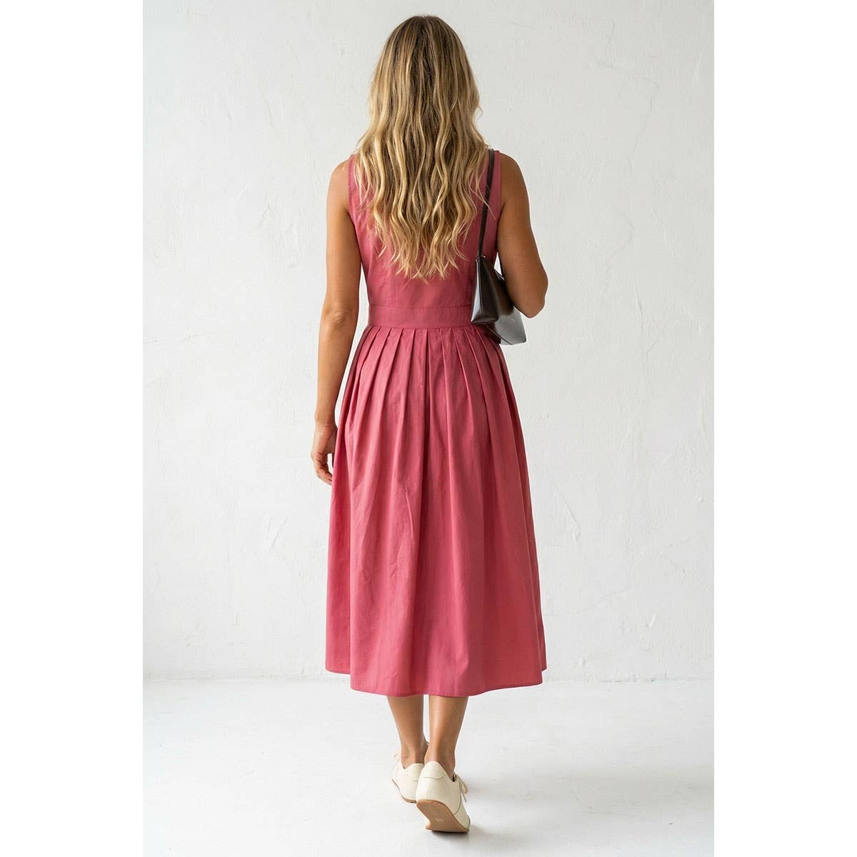 Miss Independent Midi Shirt Dress