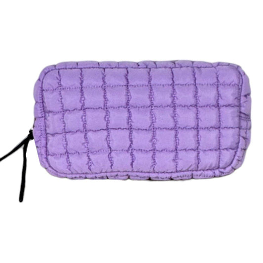 Puffer Quilted Makeup Bag Lavender