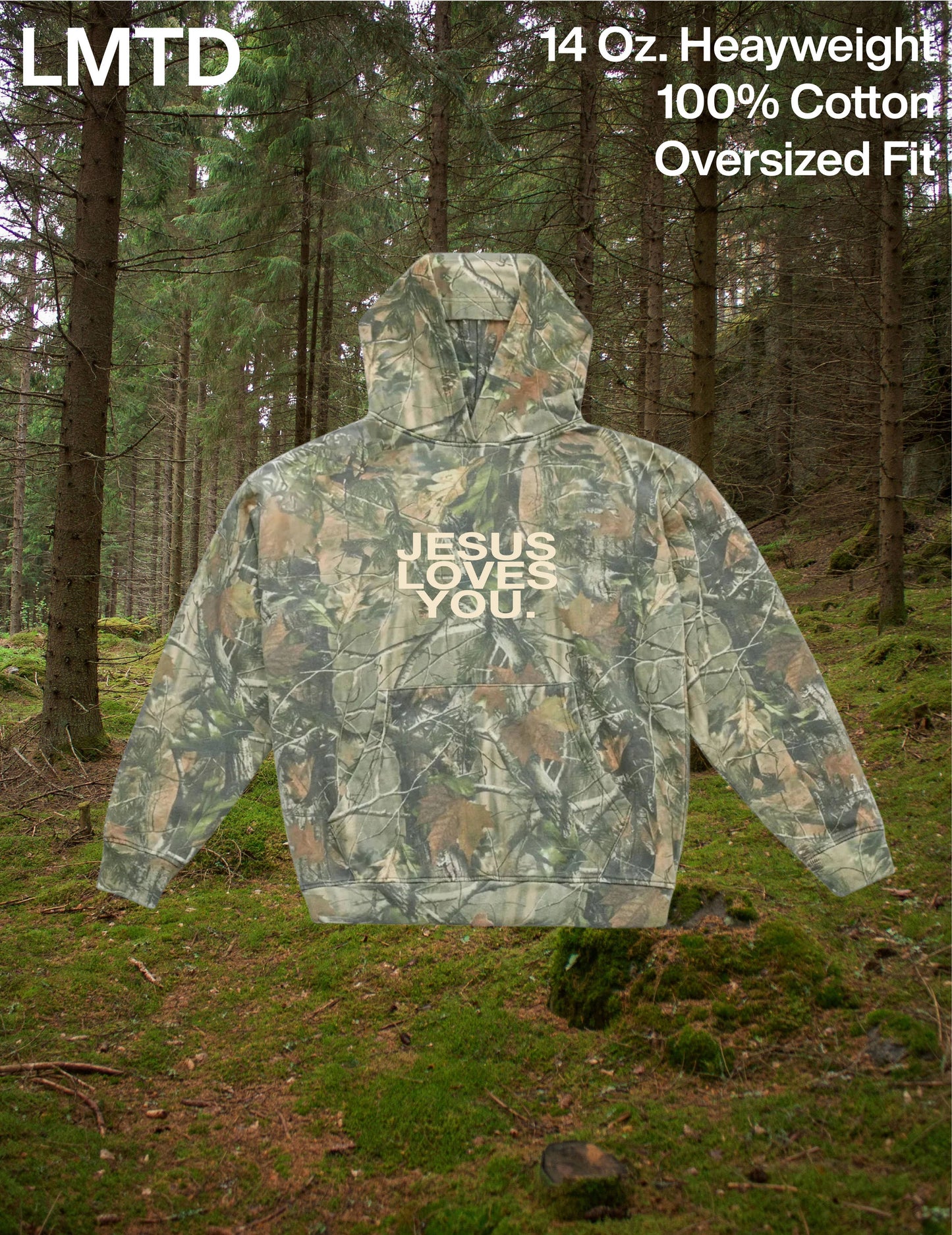 LMTD || Heavyweight Camo Hoodie