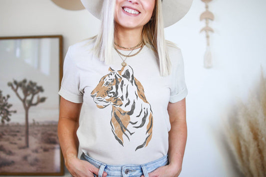Tiger Tee | Retro Boho Tshirt