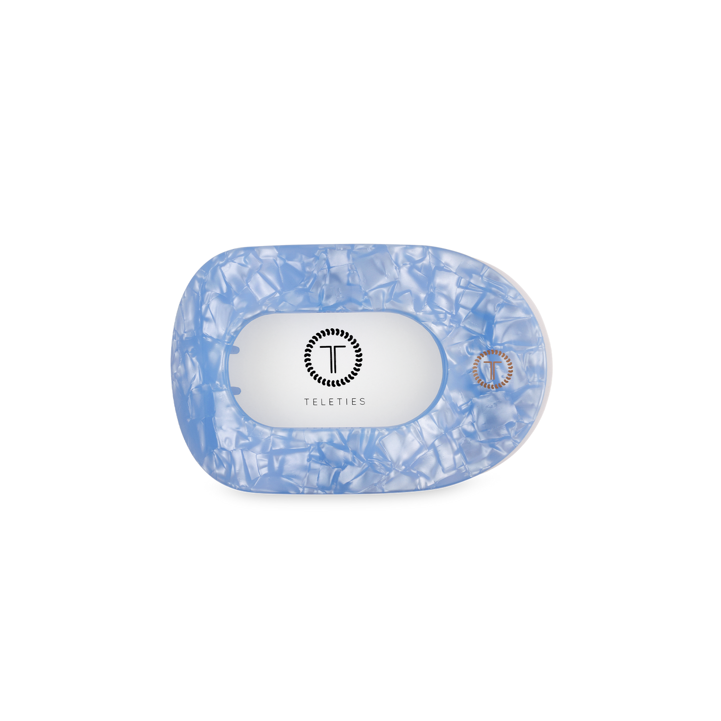 Flat Round Hair Clip | Small | Blue Lagoon