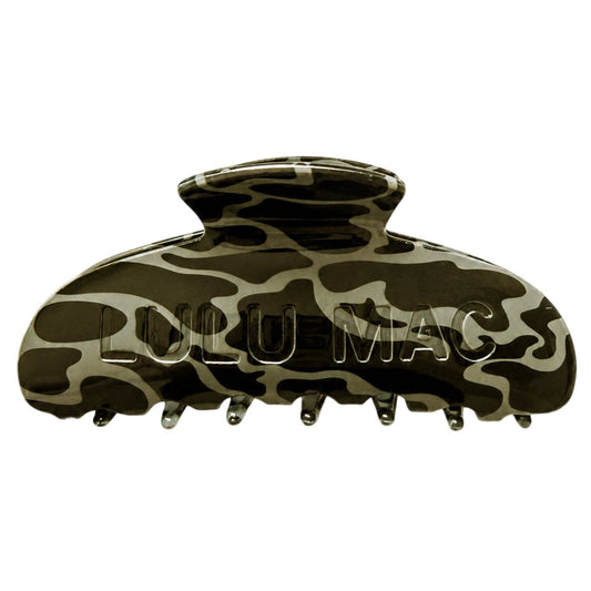 LULU MAC HAIR CLIPS Black Camo