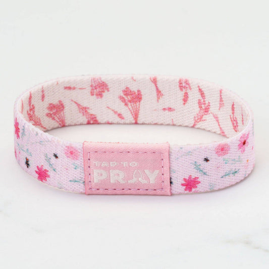 Tap To Pray® Wristband –  Meadows - Pink