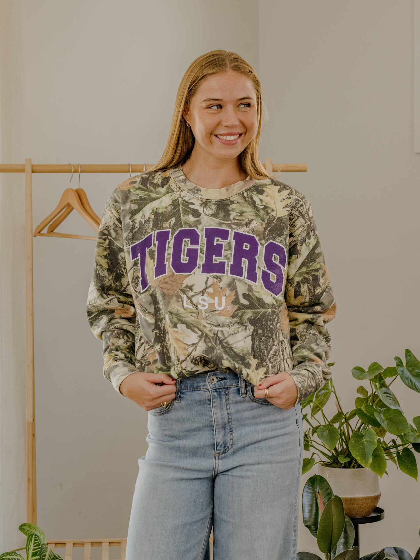 LSU Tigers Filled Gault Camo Sweatshirt