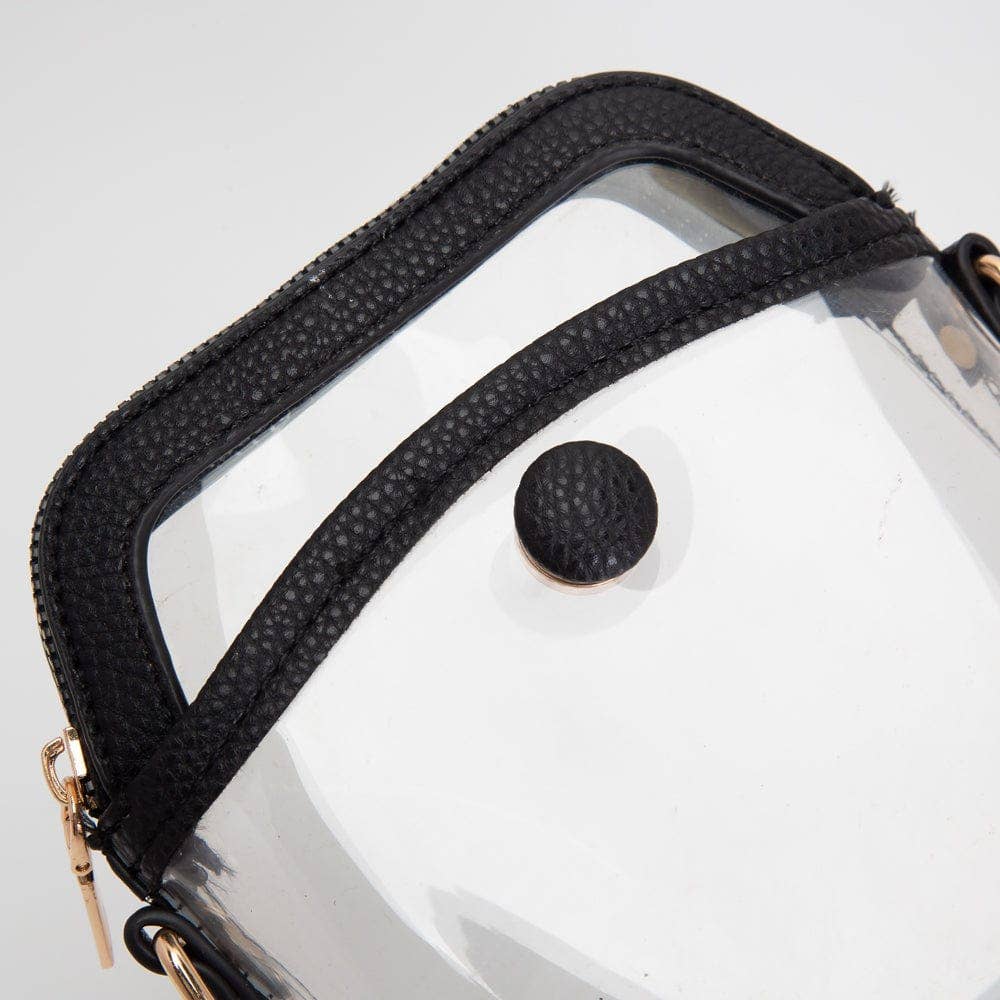 Gold Carly Clear Mini Crossbody Bag