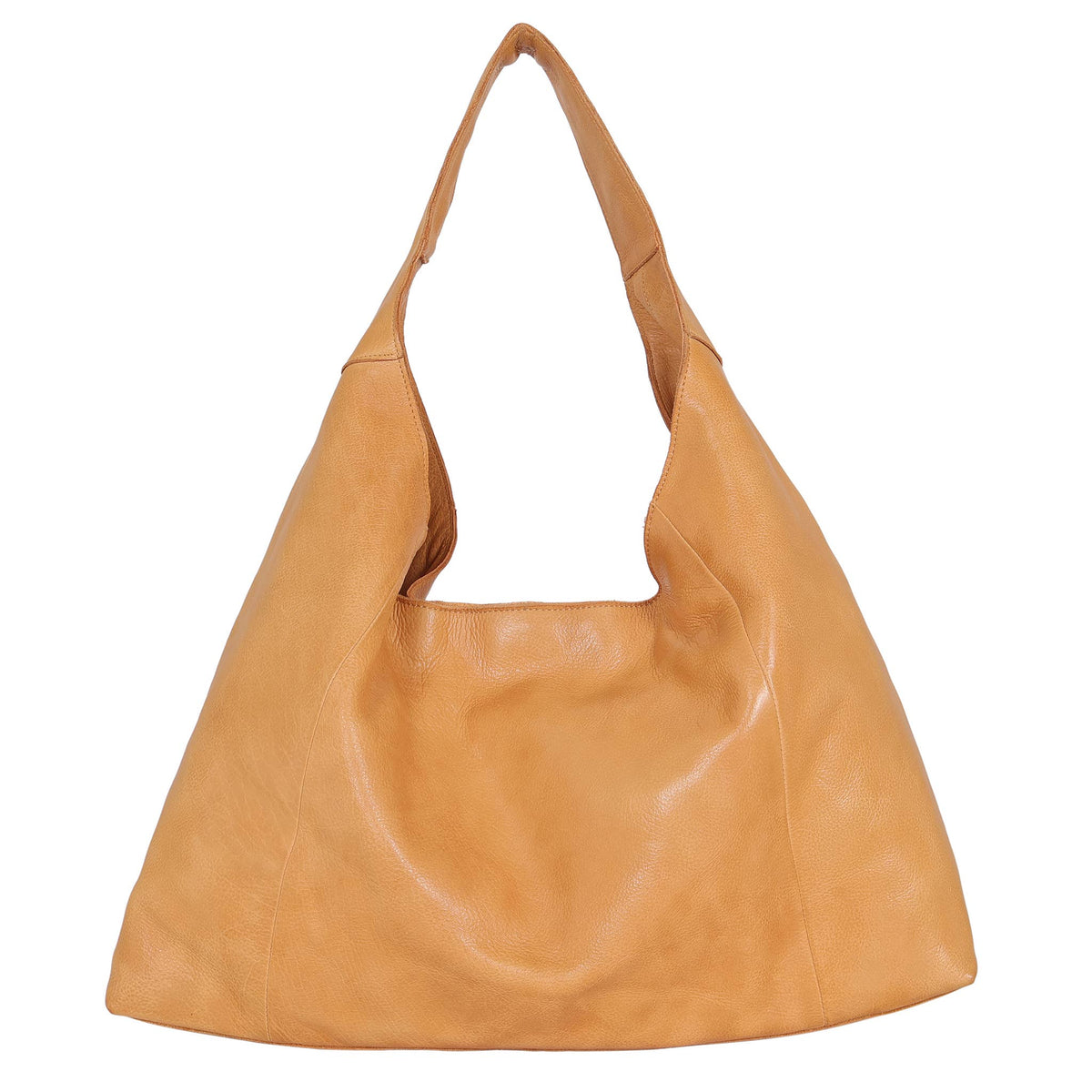 Camel Lindsey Handcrafted Leather Tote/Shoulder Bags