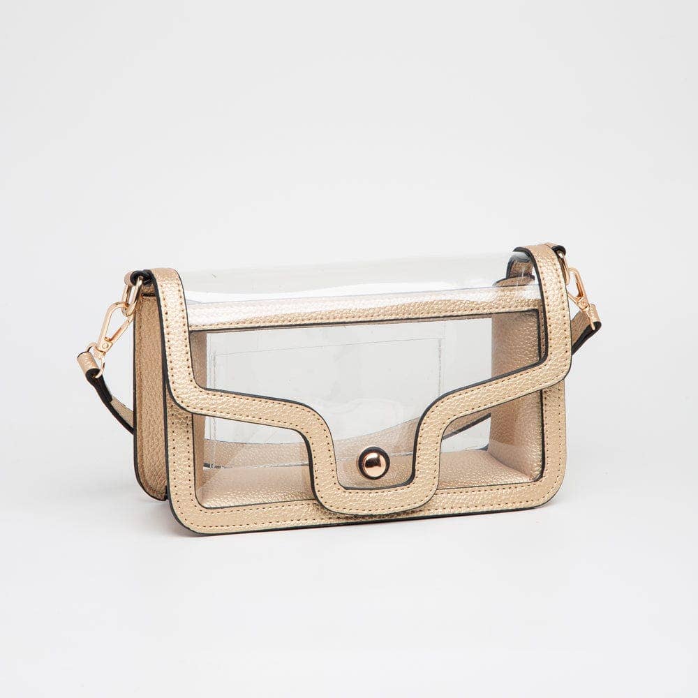 Gold Nina Clear/Gameday Shoulder Bag