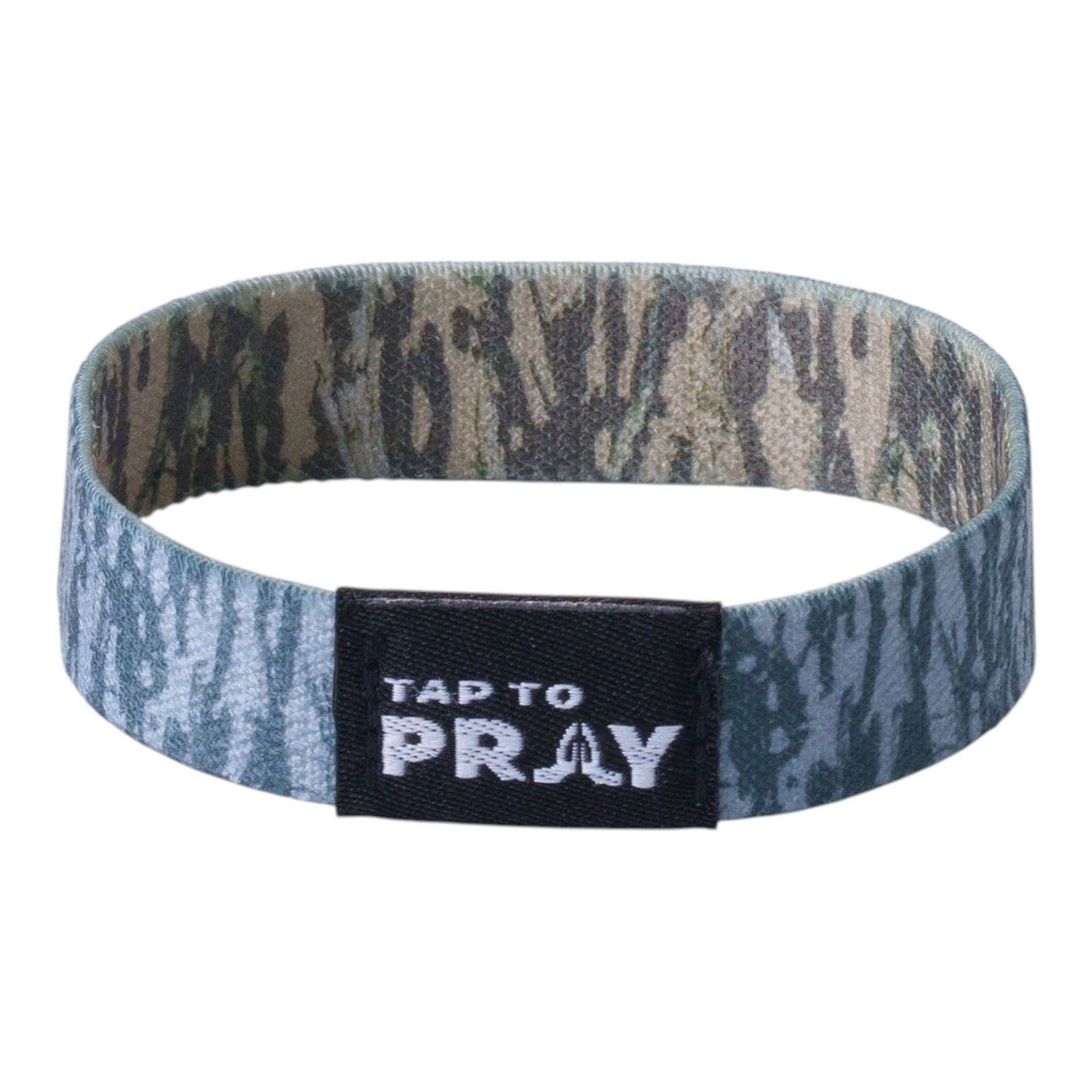 Tap To Pray™ Wristbands - Tree Bark Camo Brown & Grey