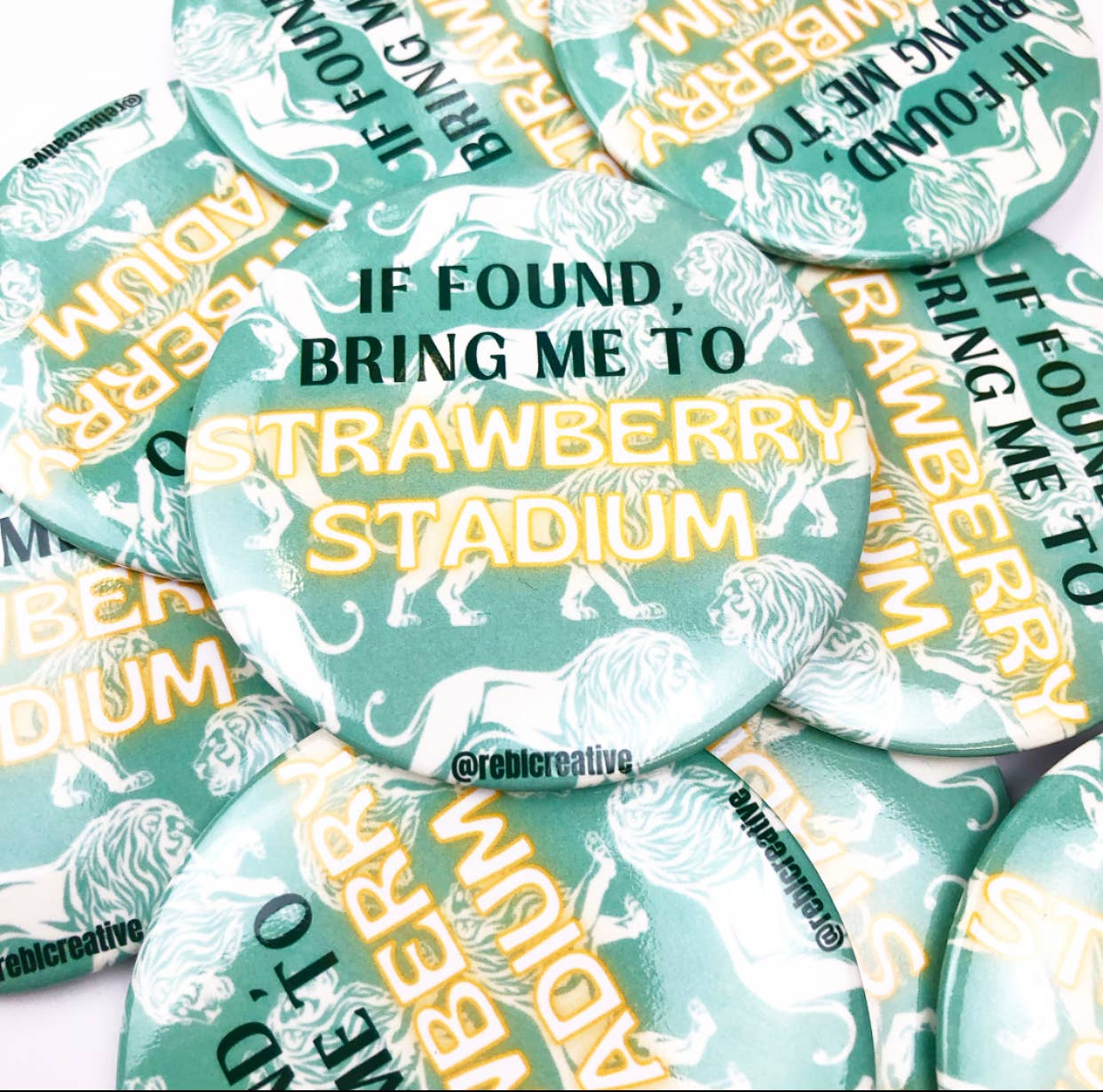 Bring Me - Strawberry Stadium Lions - Game Day Button