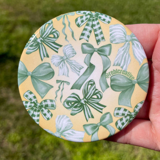 Bowland - Green & Yellow - Game Day Button