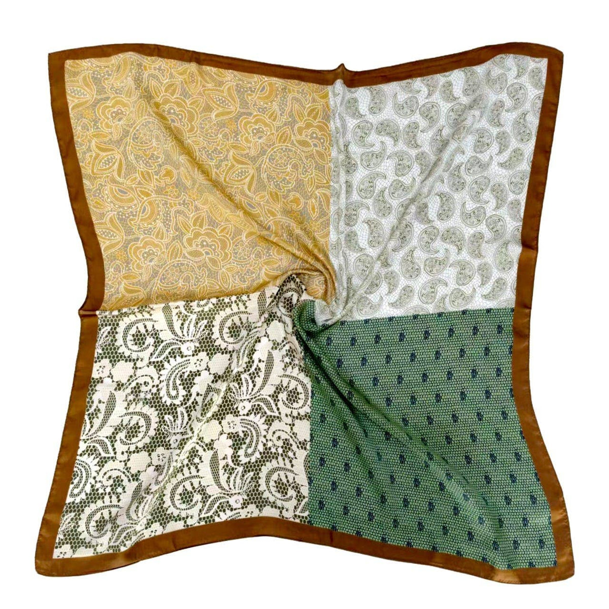 WLQS552 Paisley Print Square Scarf