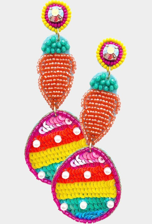Easter Carrot Earrings